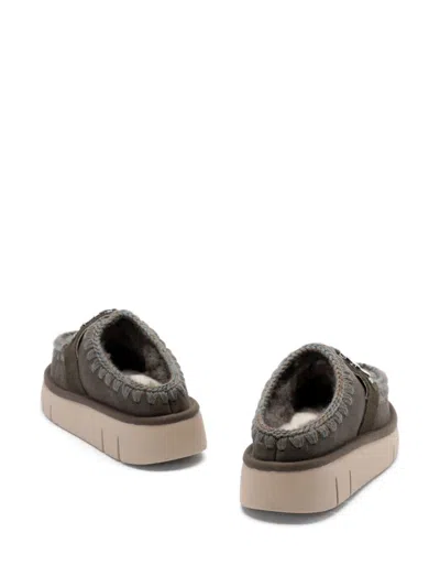 Mou Bounce Slippers In Brown