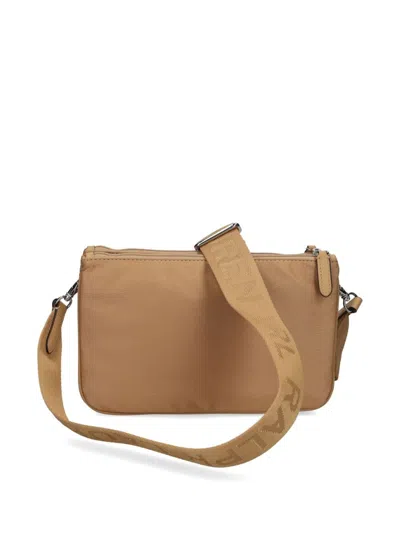 Ralph Lauren Leather Landyn Small Crossbody Bag In Neutrals
