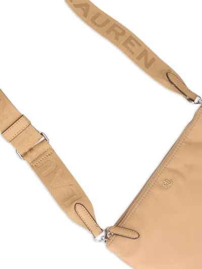Ralph Lauren Leather Landyn Small Crossbody Bag In Neutrals