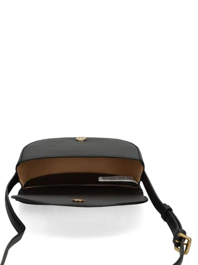 Ralph Lauren Witley Small Leather Crossbody In Black
