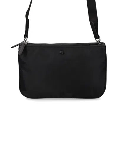 Ralph Lauren Landyn Small Leather Crossbody Bag In Black