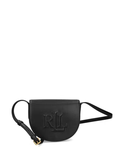 Ralph Lauren Witley Small Leather Crossbody In Black