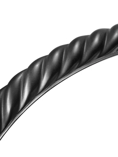 David Yurman Sculpted Cable Cuff Bracelet In Black
