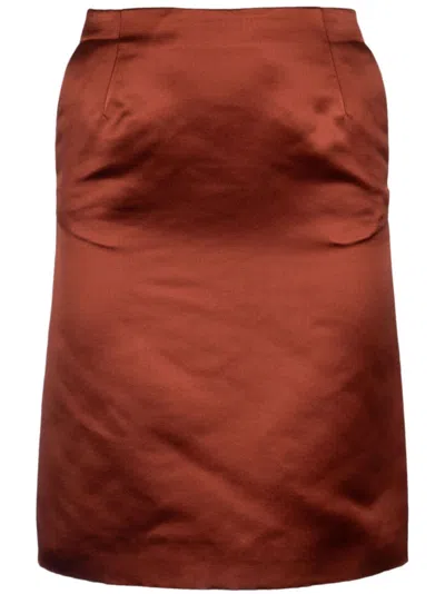 Loro Piana Vivian Skirt Only Double In Orange