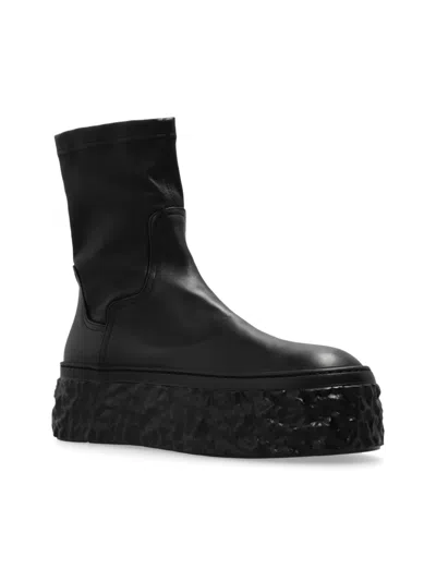 Agl Attilio Giusti Leombruni Agl Black Lambskin Slip-on Ankle Boots In Black