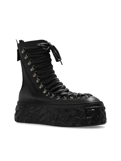 Agl Attilio Giusti Leombruni Lace-up Leather Boots In Black