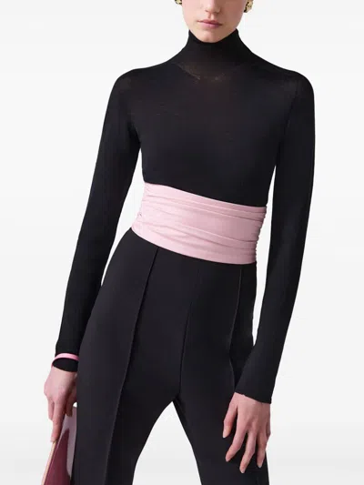 Carolina Herrera Cummerbund-detailing Trousers In Black
