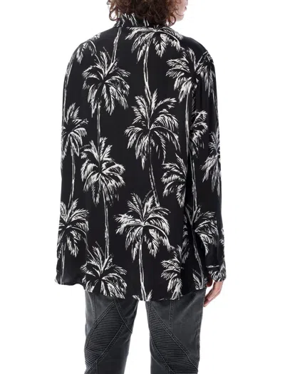 Balmain Shirt In Nero Bianco