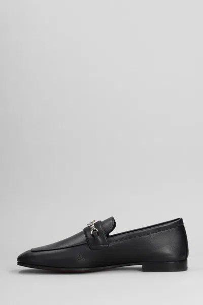 Christian Louboutin Mj Loafers In Black Leather In Black