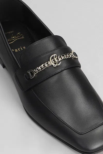 Christian Louboutin Mj Loafers In Black Leather In Black