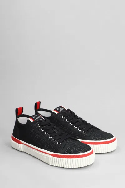 Shop Christian Louboutin Pedro Junior Sneakers In Black