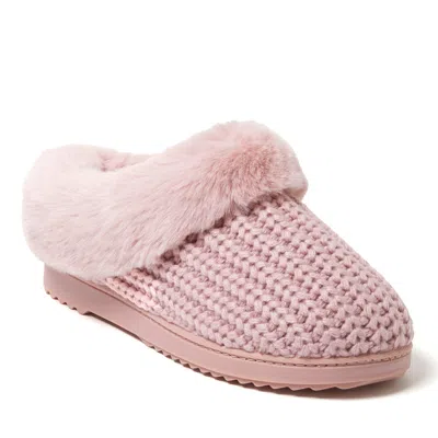 Dearfoams Women's Hannah Festive Knit Clog Slipper In Multi