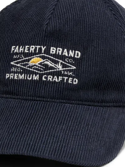 Faherty Corduroy Patch Hat In Phantom