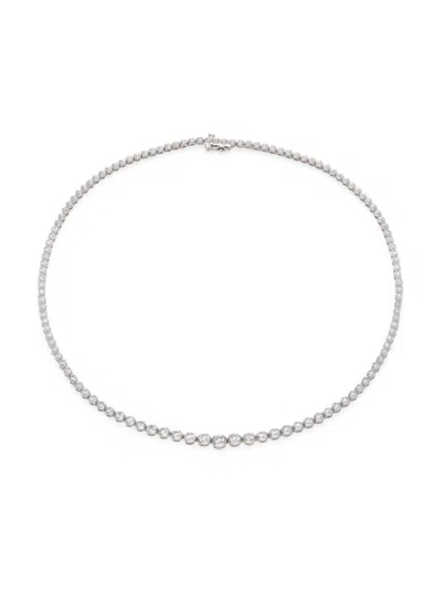 Saks Fifth Avenue Women's 14k White Gold & 5 Tcw Lab Grown Diamond Tennis Necklace In White Gold
