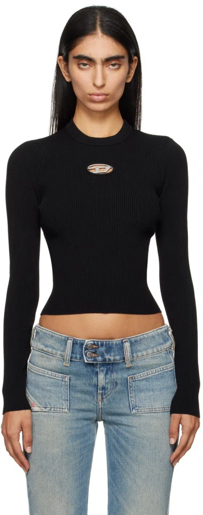 Shop Diesel Black M-valari Sweater In 9xx