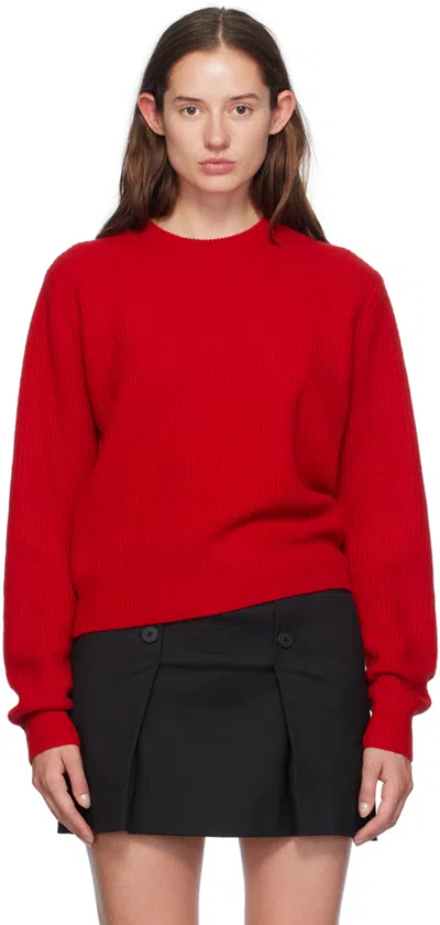 Shop The Garment Red Como Knit Sweater In 150 Red