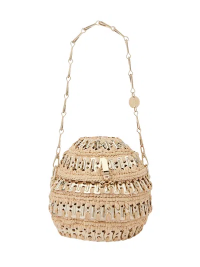 Shop Rabanne 1969 Ball Sac A Main Mix Metal In Metallic