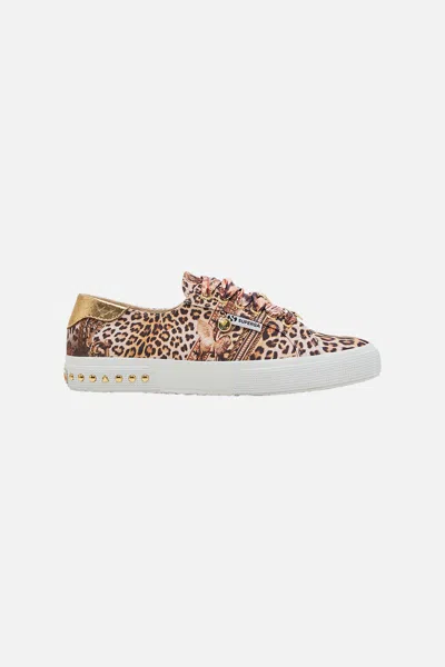 Camilla X Superga 2750 Cotton Sneakers In Brown/peach