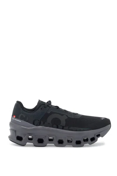 On Cloudmster 2 Rubber-trimmed Mesh Sneakers In Black