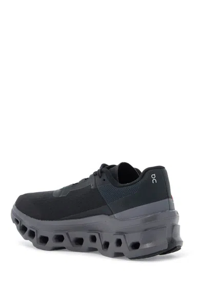 On Cloudmster 2 Rubber-trimmed Mesh Sneakers In Black