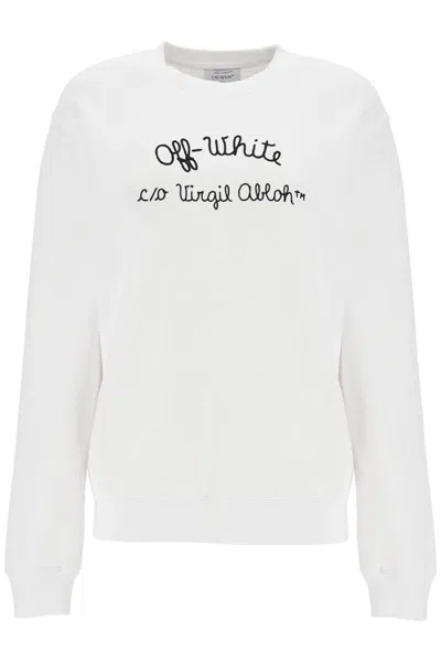 Off-white Crewneck Sweatshirt With In White