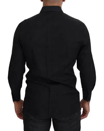 Dolce & Gabbana Elegant Black Formal Cotton Shirt In Black