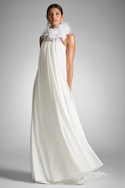 Sachin & Babi Aphrodite Chiffon Overlay In Ivory