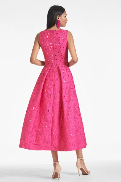 Shop Sachin & Babi Ashley Gown In Fuchsia