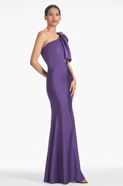 Sachin & Babi Aubrey Gown In Amethyst