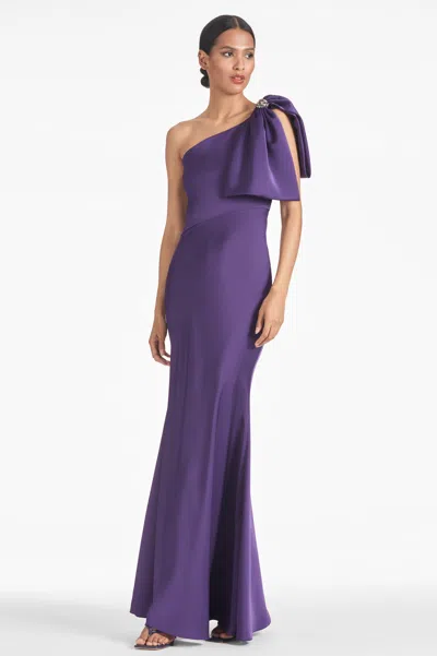 Shop Sachin & Babi Aubrey Gown In Amethyst