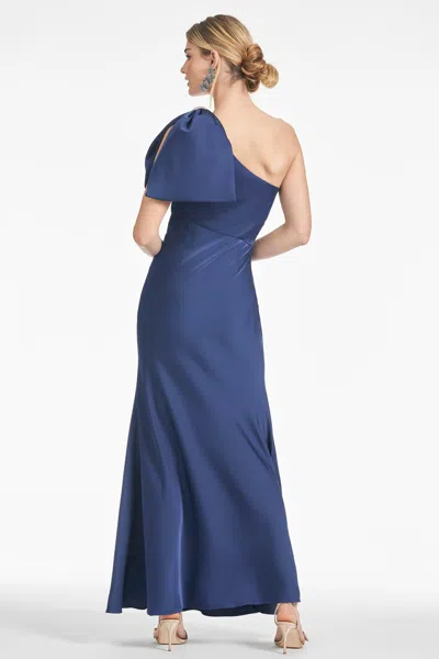 Sachin & Babi Aubrey Gown In Washed Indigo