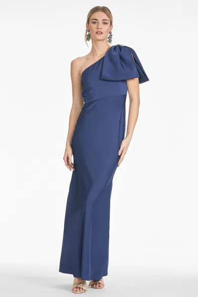 Sachin & Babi Aubrey Gown In Washed Indigo