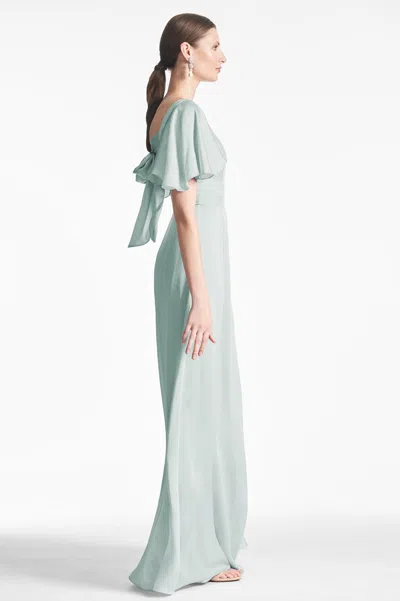 Shop Sachin & Babi Aurora Gown In Jade