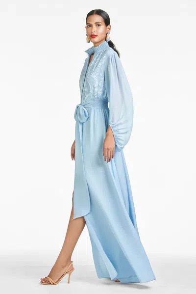 Sachin & Babi Beatrix Gown In Chambray Blue