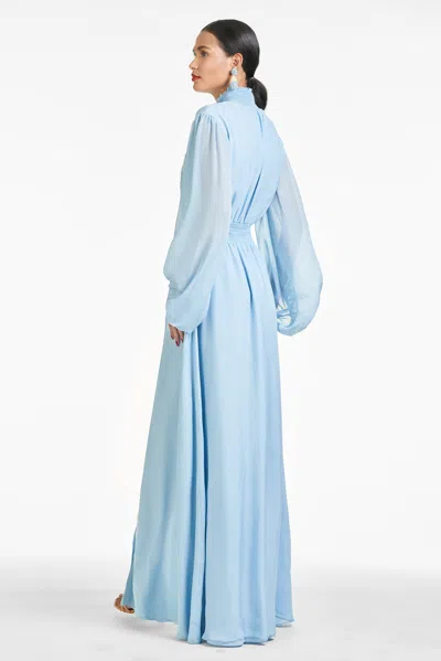 Sachin & Babi Beatrix Gown In Chambray Blue