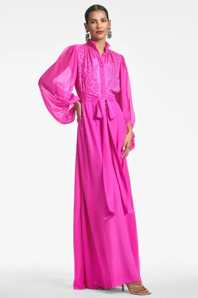 Sachin & Babi Beatrix Gown In Fuchsia