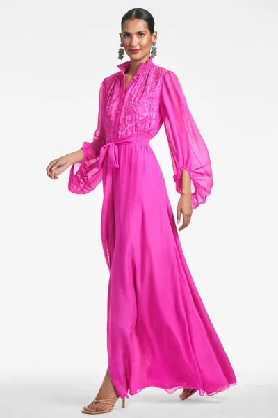 Shop Sachin & Babi Beatrix Gown In Fuchsia