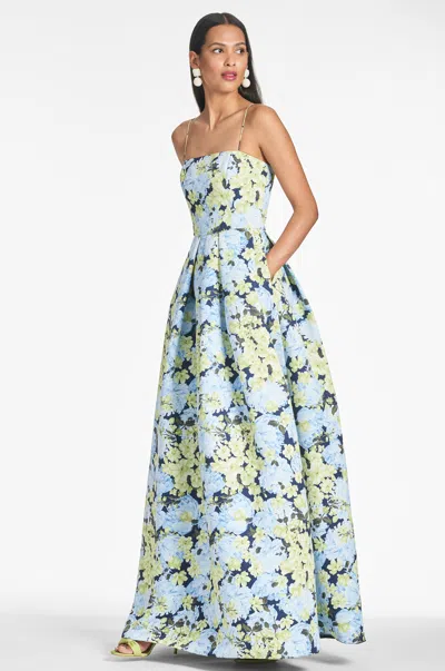 Sachin & Babi Beau Gown In Garden Club