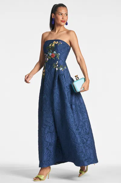 Sachin & Babi Belle Gown In Midnight