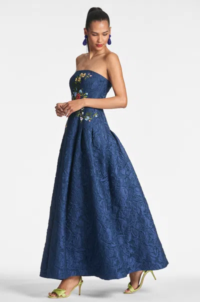 Sachin & Babi Belle Gown In Midnight