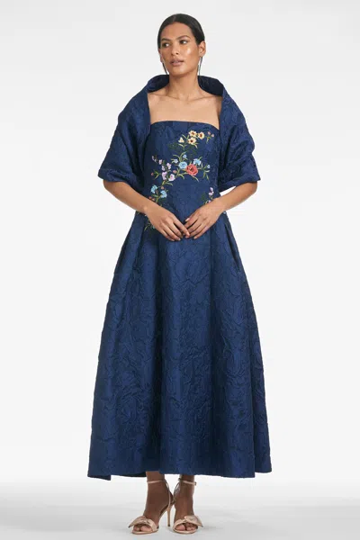 Sachin & Babi Belle Gown In Midnight