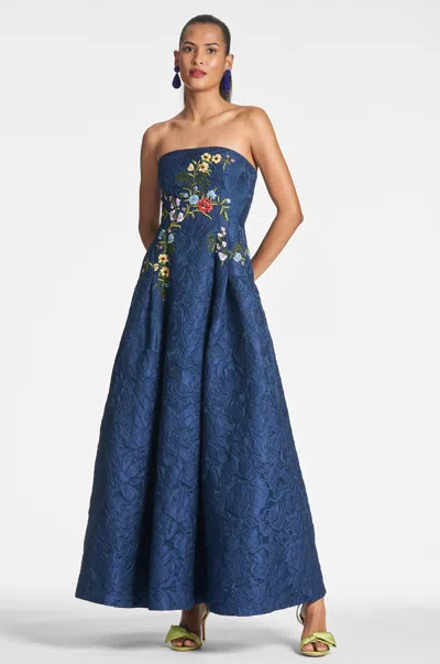 Sachin & Babi Belle Gown In Midnight