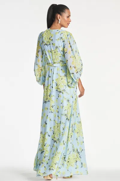 Sachin & Babi Bianca Gown In Sky Citrine Floral