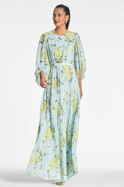 Sachin & Babi Bianca Gown In Sky Citrine Floral