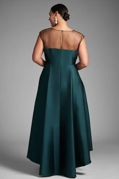 Sachin & Babi Blakely Stretch Mikado Gown In Forest Green