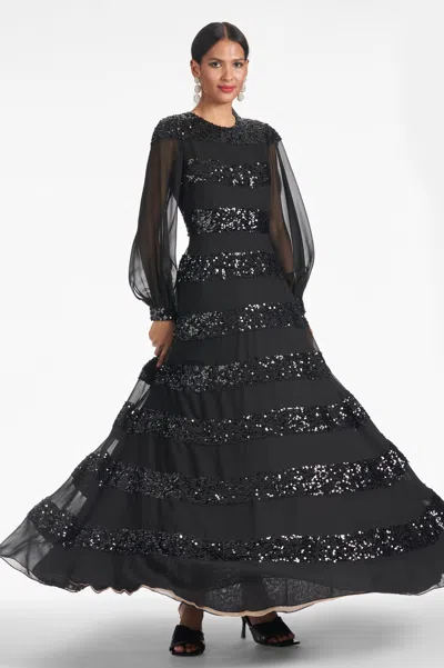 Sachin & Babi Brenda Gown In Black