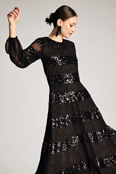 Sachin & Babi Brenda Gown In Black