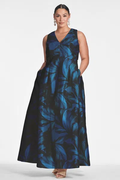 Sachin & Babi Brooke Gown In Tonal Petal
