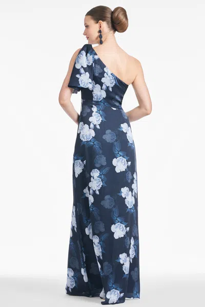 Sachin & Babi Chelsea Gown In Midnight Glacial Rose