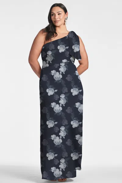 Sachin & Babi Chelsea Gown In Midnight Glacial Rose